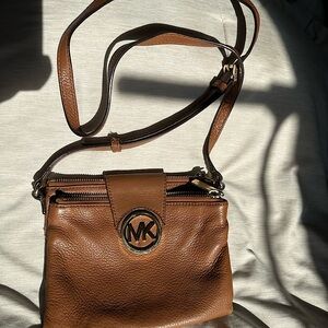 MK small brown crossover bag